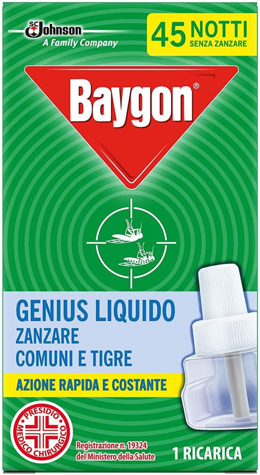 Mosquito Baygon genius Ricarica 45 Notti